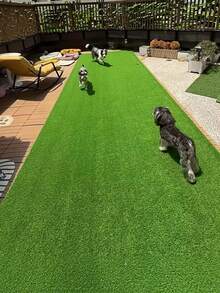 3 PCS Realistic NoTools EasyInstall Waterproof LowMaintenance PetFriendly Artificial Grass Turf Mat Fake Lawn Carpet Outdoor Indoor Wedding Garden Patio Party Home Commercial Decor Green Rug - High-quality Outdoor Artificial Turf - View 4