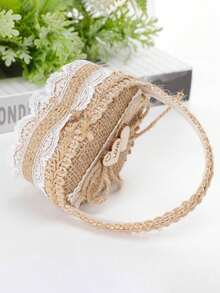 1PC Elegant Fabric Creative Ring Holder Basket Jewelry Storage Display Tray For Wedding Proposal Engagement Couple Bride Bridesmaid Gift Home Decor Organizer - Multicolor - View 4