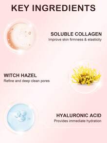 Slow Sunday Collagen Face Serum, Facial Exfoliation, Smooth Skin, Pore Minimizing, Minimizing Smooth & Blur Primer, Suitable For Summer & Autumn, Y2K, Back To School - Clear - View 4