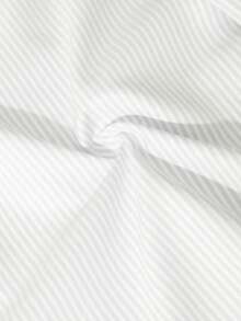 SHEIN 3件套 黃色長袖條紋數位印花襯衫、黑色長褲、細肩帶背心，適合春夏戶外穿著 - 彩色 - 查看 7