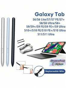 Stylus S Pen Compatible With Galaxy Tab S6 S7 S8 S9 S10 S11 Pen Tab S6 Lite Pencil Stylus Pen Reaplacement Tip - Multicolor - View 1