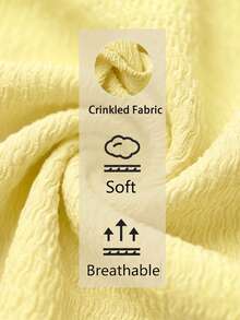 Siren Gaze Summer New All-Match Versatile Yellow Textured Slim Fit Tank Top - Yellow - View 3