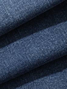 Dazy Plus Plus Size Washed Blue Distressed Stretch Slim Fit Button Flare Jeans - Medium Wash - View 3