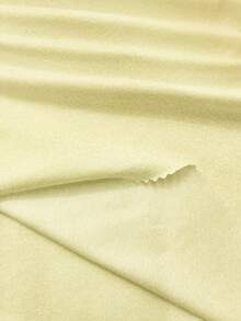 Soleia Pale Yellow Asymmetric Hem Shoulder Off Top, Suitable For Summer Vacation - Yellow - View 8