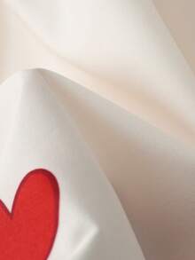 Franclia 女款春夏漸層愛心圖案鬆緊腰休閒日常通勤出遊情人節約會中長裙 - 彩色 - 查看 5