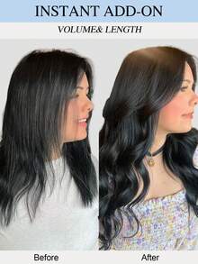 50g 50 Strands Micro Link Tip Hair Extensions 100% Real Human Hair, 16-24 Inch , Invisible Remy Cold Fusion Micro Link Tip Hair Extensions, #1 Jet Black,Long Straight Texture, Cold Fusion Installation, Buildable Fullness, Cosplay, Special Events - S1 - View 10