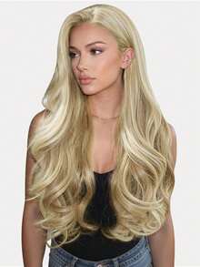 Clip In Hair Extensions Real Human Hair, Remy Human Hair Extensions Clip Ins For Women, Natural Human Hair, 70-120g 7Pcs - S18/613 - View 3