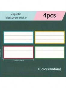 1 Buah/4 Buah Stiker Papan Tulis Magnetik 4 Baris 3 Kotak, Stiker Papan Tulis Bahasa Inggris yang Dapat Digunakan Kembali dan Dihapus, Alat Belajar di Kelas untuk Guru, Bagian Bawah Magnet yang Kuat, Desain Menarik, Magnet Kulkas, Pengajaran Bahasa yang Penuh Warna - MultiWarna - View 15