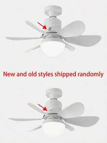 Teckwe 附燈遙控吸頂風扇，30W 可調光，靜音 LED 吸頂風扇，E27 燈座，適用臥室、客廳，6 片葉片，3 段風速，定時功能，室內外通用 - 多色 - 查看 7