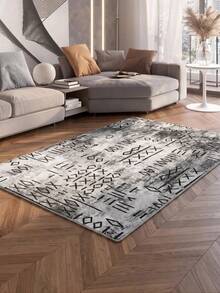 Modern Ivory Area Rug For Living Room | Soft Minimalist Contemporary Carpet Made In Turkey - Beige - View 2