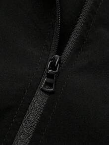 Gym Rark Men's Geometric Print Long Sleeve Zip-Up Hooded Sports Jacket - Black - View 7