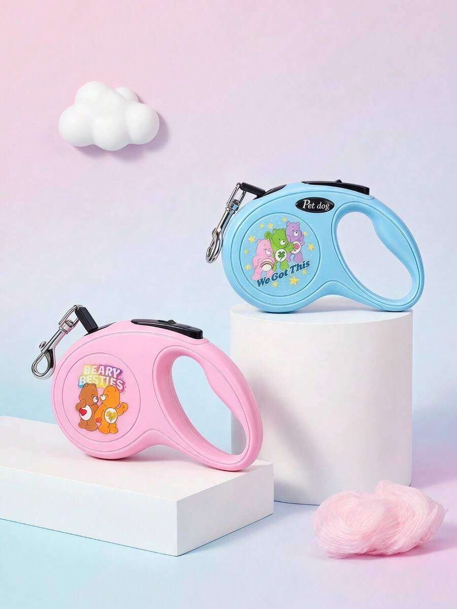 Care Bears X PETSIN 1件裝 3米伸縮式寵物狗牽繩 耐磨防斷 舒適握感 防滑輕便 便攜式 適合室內外散步旅行 全季節適用 小型犬中型犬 日常遛狗裝備 熱門寵物配件 - 彩色 - 查看 1