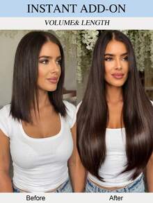 50g 50 Strands Micro Link Tip Hair Extensions 100% Real Human Hair, 16-24 Inch , Invisible Remy Cold Fusion Micro Link Tip Hair Extensions, #2 Dark Brown ,Long Straight Texture, Cold Fusion Installation, Buildable Fullness, Cosplay, Special Events - S2 - View 10