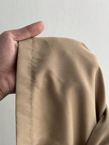 Maweii Jaket Premium Serbaguna Ukuran Besar Lengan Panjang Berkerudung dengan Sabuk Pinggang Ganda untuk Komuter Musim Gugur - Khaki - View 8