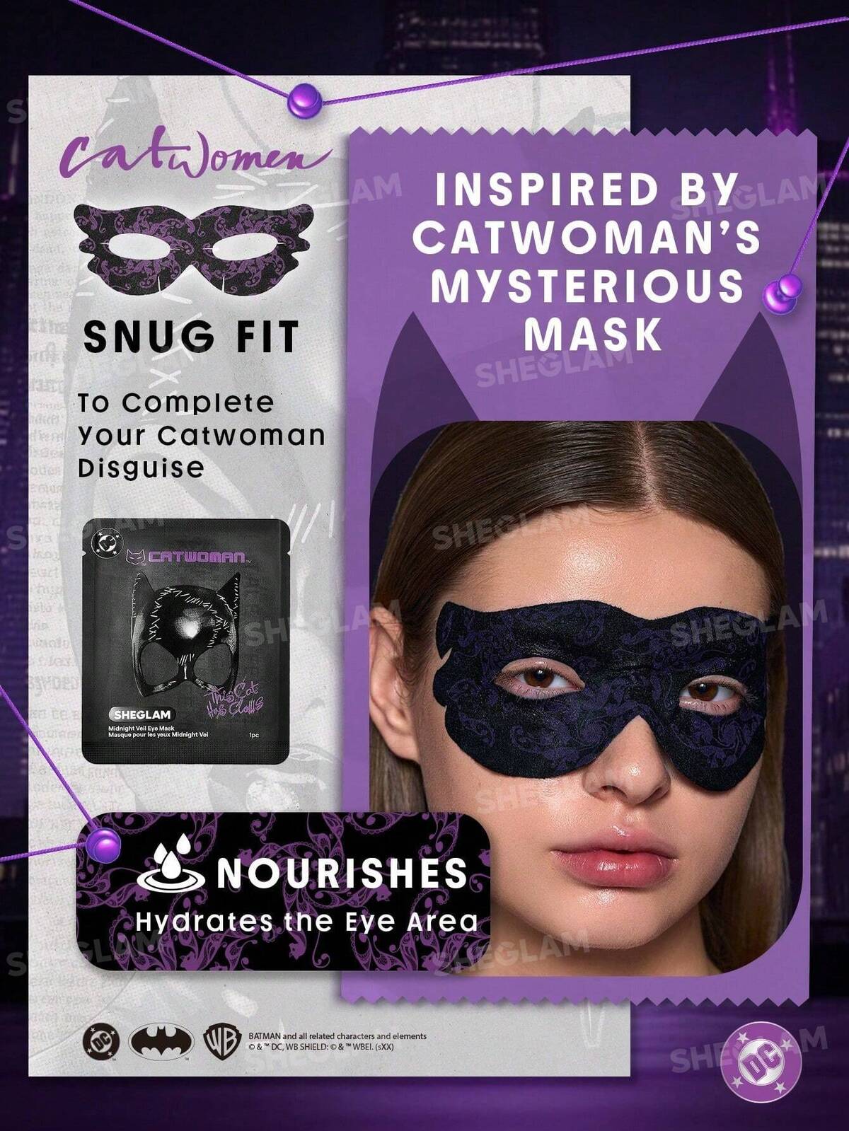 CATWOMAN™ | SHEGLAM Midnight Veil Eye Mask