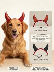 PETSIN 1 PC Halloween Pet Costume - Funny Horn Decoration For Cat Headwear - Multicolor - View 2