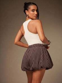 Hauture Sexy Summer Casual Solid Stretch Bubble Shorts - Multicolor - View 2