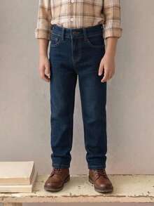Cross Kids Pants With Embroidery In Back Doors - Light Wash - View 3