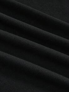 ROMWE Goth 暗黑哥德風太陽月亮星星骷髏棕櫚葉萬聖節女款背心 - 黑色 - 查看 3