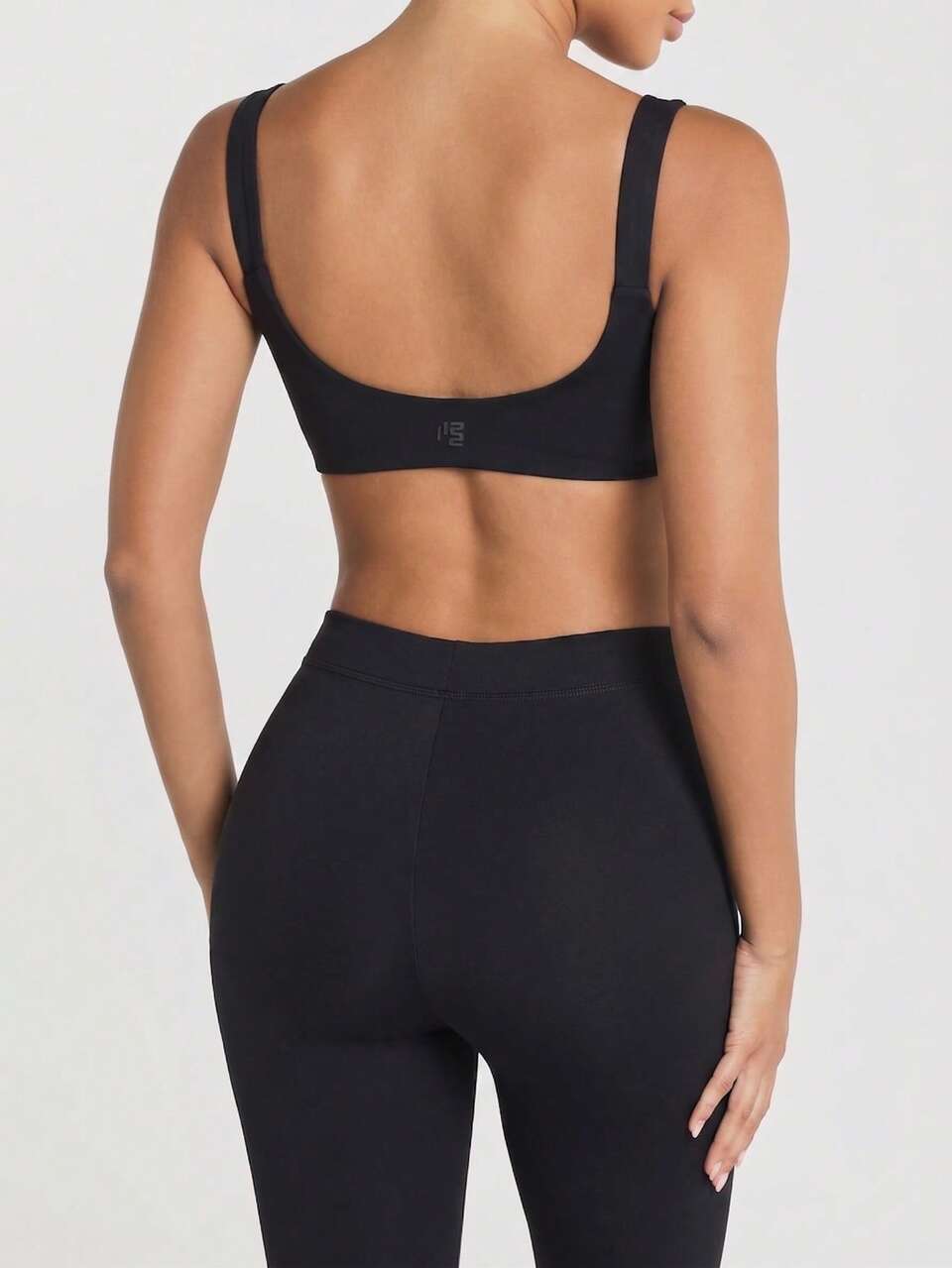 11SKNDS Glideform Scoop Neck Sports Bra With Wide Straps Padded Cups Slip-On Closure Everyday Active Wear With Sweat-Wicking, Stretchy, Breathable, Buttery-Soft & Low Impact Support, For Gym Workout Fitness Yoga Pilates Studio, Running, Training & Hy-Rox