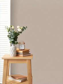 1 Roll Matte Coffee Vinyl Self-Adhesive Wallpaper, Peel & Stick Removable, Thick Waterproof Durable, Perfect For Walls, Furniture, Cabinets, Countertops, DIY Home Decor Renovation, Living Room, Bedroom, Kitchen Upgrade - Apricot - View 7