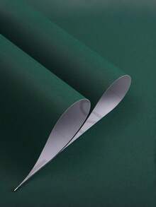 1 Roll Dark Green Self-Adhesive Wallpaper, Waterproof Vinyl Peel & Stick, Matte Thick Durable Removable, For Living Room, Cabinet, Kitchen, Bedroom, Furniture, DIY Home Decor, Easy Install, Instant Room Refresh - Dark Green - View 2