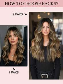 Clip In Hair Extensions Real Human Hair, Remy Human Hair Extensions Clip Ins For Women, Natural Human Hair, 70-120g 7Pcs - S1B/6/1B - View 9