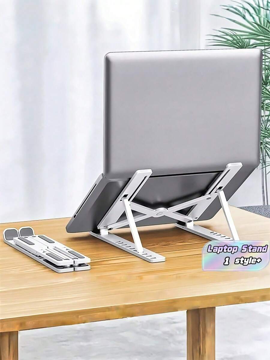 1 Count Ergonomic Laptop Stand For Adjustable Angles Durable Lightweight Portable Riser Compatible With 12 18 Inch Laptops Office Travel - multicolor - View 1