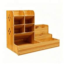 1pc  Desk Organizer, Large-Capacity DIY Pen Holder & Desktop Stationery Storage Rack, Ideal For Organizing Pens And Supplies In Offices, Homes And Schools. - Multicolor - View 16
