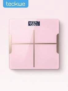 Teckwe Weight Scale, Highly Accurate Digital Bathroom Body Scale, Digital Weighing Machine For People, High-Definition Display, Intelligent Power On And Off Weight Scale,Added Anti-Slip Pads At The Bottom To Prevent Slipping And Tipping - Multicolor - View 1