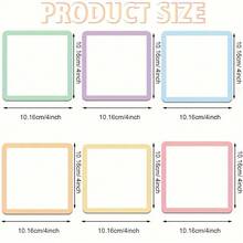 30 Pcs Reusable Magnetic Sticky Notes, 4 X 4 Inch Erasable Magnetic Label Stickers,Versatile Magnet Notes For Whiteboards, Refrigerators, School Lockers, Ideal Stationery Supplies For Classroom, Office Organization, Great Back‑To‑School Accessory - Multicolor - View 2