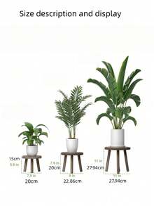 1PC Solid Wood Plant Elevator For Flowerpots NonSlip Plant Pedestal Modern Retro For Home Office Garden Decoration SpaceSaver MustHave Trending - Brown - View 2