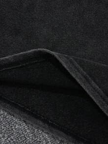 Manfinity EMRG 男士時尚短袖圓領雪花刺繡T恤 - 黑色 - 查看 3
