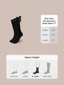 GLOWMODE 1-Pair Cotton Blend Stay Centered Lace-Up Pilates Grip Socks With Anti-Slip Grips & Heel & Toe Cushion Daily Active Studio Wear - Black - View 7