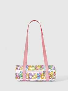 SHEIN X Care Bears 1件多功能字母與卡通圖案單肩包，適合大學生、正式場合、派對及日常出遊 - 彩 - 查看 1