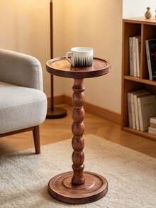 A Wooden Side Table For Sofas, A Luxurious Side Table Blending Modern And Vintage Styles, Also Serving As A Coffee Table, Small Balcony Table And Entryway Greeting Table. It Is An Upscale Gift Ideal For Friends Who Have Just Moved Into A New Home - Multicolor - View 14