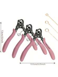 Round Nose Plier-Available In Various Sizes Including 1.5mm, 2.25mm, And Round Nose Pliers. The Round Nose Design And Ergonomic Handle Provide A Comfortable Grip, Making It Convenient. Compatible For Use With 18-26 Gauge Craft Wire. - pink - View 6
