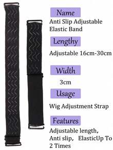 Nunify Wig Caps untuk Membuat Wig Lace dengan Tali Serut, Topi Jala yang Dapat Diatur dengan Pita Elastis Silikon Anti Selip untuk Wig, Topi Tenun dengan Tali Serut untuk Membuat Wig Lace Front 4x4, 5x5, 13x4, 13x6 - warna-warni - View 4