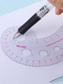6pcs Pattern Making & Grading Ruler Set, Curved Cutting & Sewing Tools - A - View 4