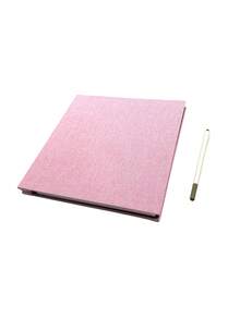 Self Adhesive Magnetic Scrapbook Album With 40 Pages,Linen Hardcover Diy Photo Album Including Metallic Pen And Diy Accessories, Photos Back To School,Back To School,School Supplies - pink - View 1