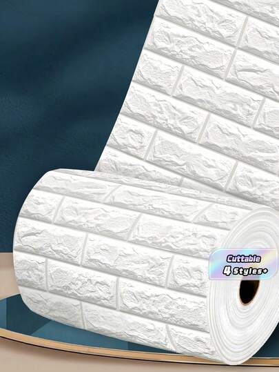 Pegatina de pared autoadhesiva 3D de ladrillo, impermeable, a prueba de aceite, resistente a las manchas, panel de pared para renovación, decoración del hogar, fácil de instalar