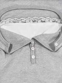 IslaSuriya 1 buah Kaos Wanita Lengan Panjang Slim Fit 2 in 1 - Grey - View 3