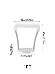 1PC Potato Masher With Non-Slip Plastic Handle, Mashing Plate Manual Food Press, Labor-Saving Kitchen Tool For Mashed Potato Pumpkin Vegetable Puree, Easy Clean Dishwasher Cooking Gadget - Multicolor - View 10