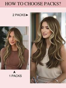 Clip In Hair Extensions Real Human Hair, Remy Human Hair Extensions Clip Ins For Women, Natural Human Hair, 70-120g 7Pcs - S4/27/4 - View 9
