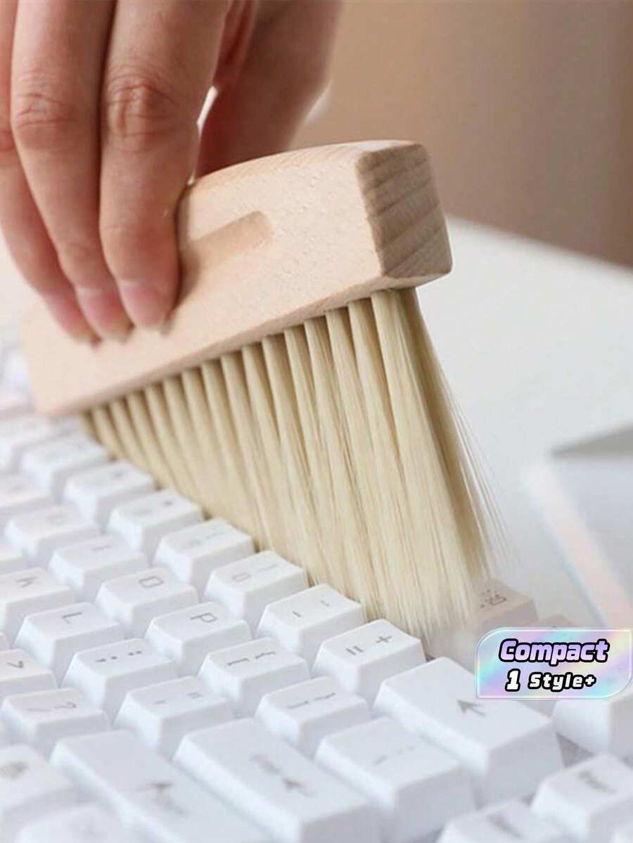 1PC Portable Mini Dustpan And Broom Set Multifunctional Handle Cleaning Brush Kit Desktop Keyboard Crevice Cleaner Seamless Cleaning Easy To Use Compact Home Office Car Daily Cleaning Supplies Gift Housewarming - multicolor - View 1