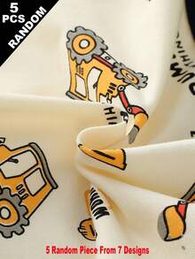 (7 piezas aleatorias) Calzoncillos bóxer cuadrados cómodos con estampado de consola de juegos de dibujos animados para niños - Multicolor - Ver 4
