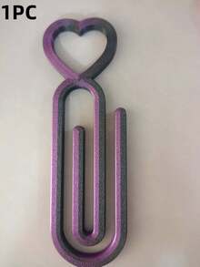 1/2/4/5/10pcs 5D Diamond Painting Heart Canvas Clips, Canvas Fixing Positioning Clamps, Handmade Square And Round Rhinestone Embroidery DIY Tools - black and purple - View 6
