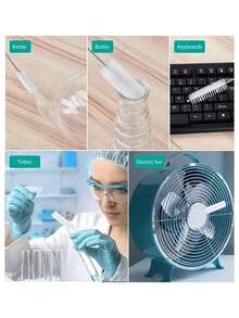 10 Pack Stainless Steel Straw Cleaning Brushes Reusable Durable Extra Long Flexible Nylon Bristles For Glass Silicone Metal Water Bottles Multipurpose Friendly Gift - White - View 5