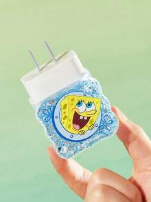 SpongeBob SquarePants | SHEIN 4件組手機數據線保護套，適用於充電線數據線保護套（不含數據線） - 藍色 - 查看 4