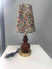 1 st dekorativ bordslampa med trätextur, sensorljus, lämplig för vardagsrum, arbetsrum, hotellrum, sovrum, läsning, studenter och barn, för dekoration, bönehörna, italiensk stil, minimalistisk, kinesisk stil, fransk stil, minimalistisk islamisk design - Flerfärgad - Visa 7